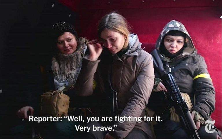 ‘I just want to live in our country’: Civilians join the fight in Kyiv