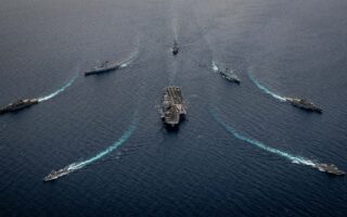 Naval units in joint exercise with French Carrier Strike Group