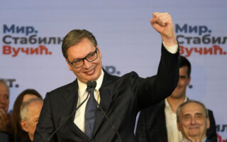 Vucic wins nearly 60% of votes in Serbia presidential election, preliminary results show