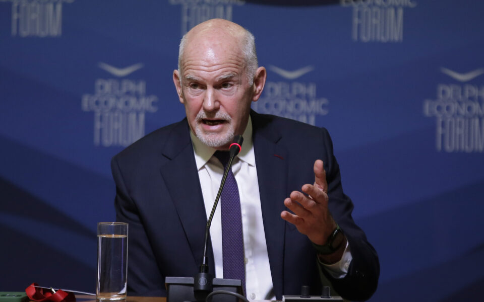 Papandreou discusses the many threats facing democracies today