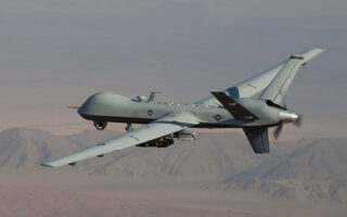US UAVs returning to Larissa base