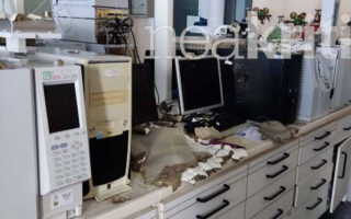 Burst water pipe damages parts of Crete University toxicology lab