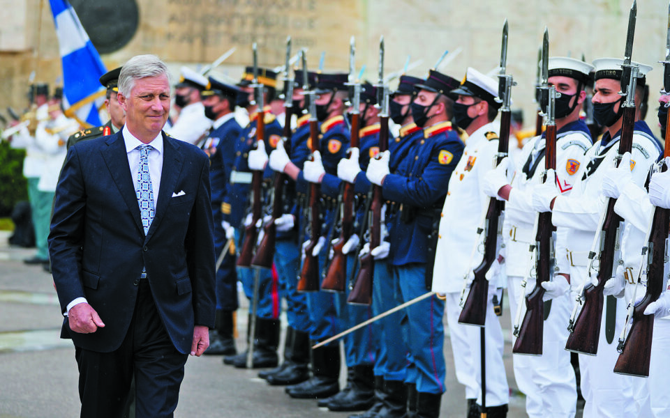 Belgian royals visit Greece