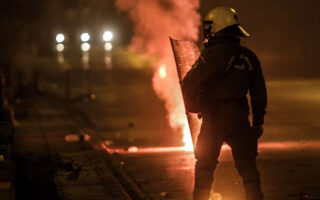 Two detained following clashes in Athens, one police officer injured