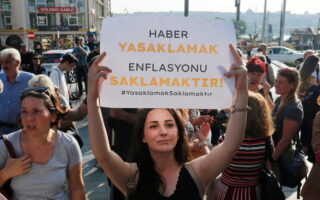 Critics of Turkish media bill stage protest, warn of greater crackdown