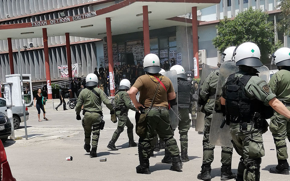 Two arrested in Thessaloniki university clashes