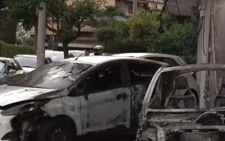 Vehicles destroyed in arson attack on Athens car dealership