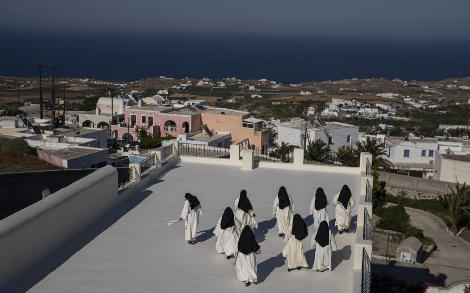 On Santorini, 13 cloistered nuns pray for the world