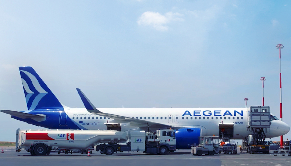 Aegean to use Hellenic Petroleum’s sustainable fuel