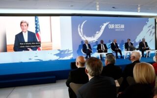 Special climate envoy John Kerry addresses meeting on ‘Our Ocean – Greece 2024’