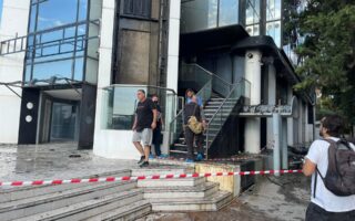 Media group offices targeted with homemade explosives