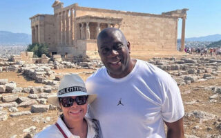 Enthusiastic tourist Magic Johnson gets call from PM