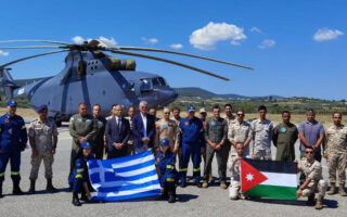 Jordan sends firefighting helicopter to Greece