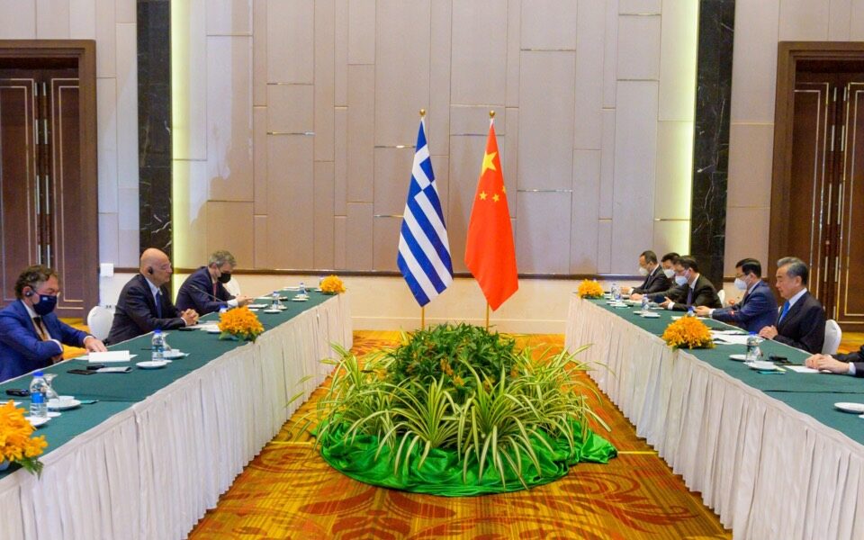 Athens, Beijing stress respect for territorial integrity