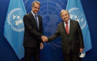 Mitsotakis discusses Cyprus, Turkey with UN’s Guterres