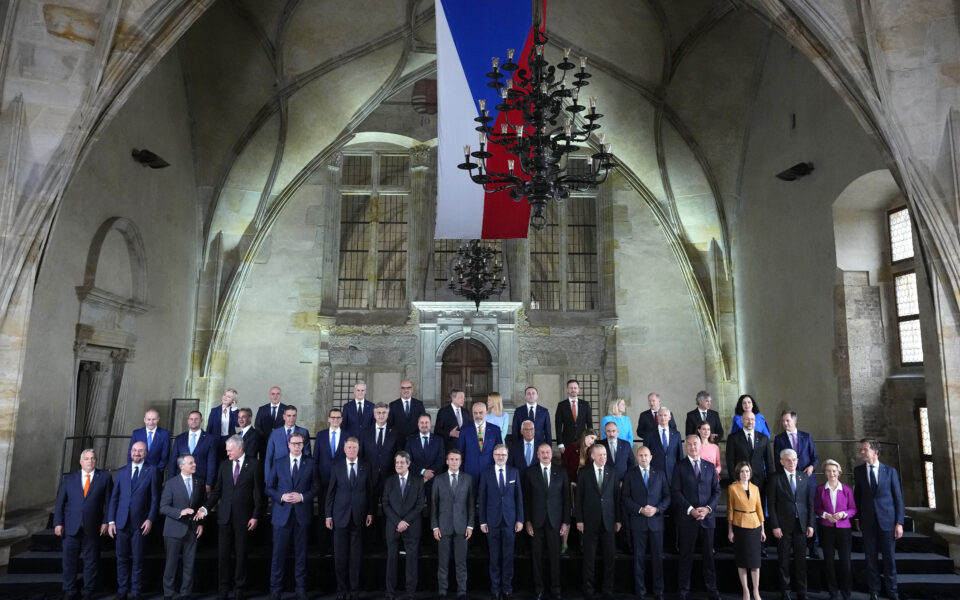 Europe holds 44-leader summit, leaves Russia in the cold