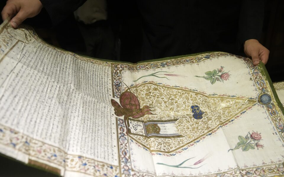 Greek monastery manuscripts tell new story of Ottoman rule