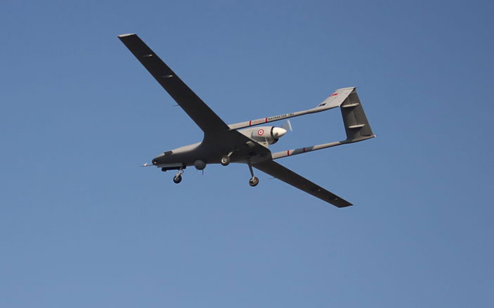 Turkish UAV flies over Kinaros