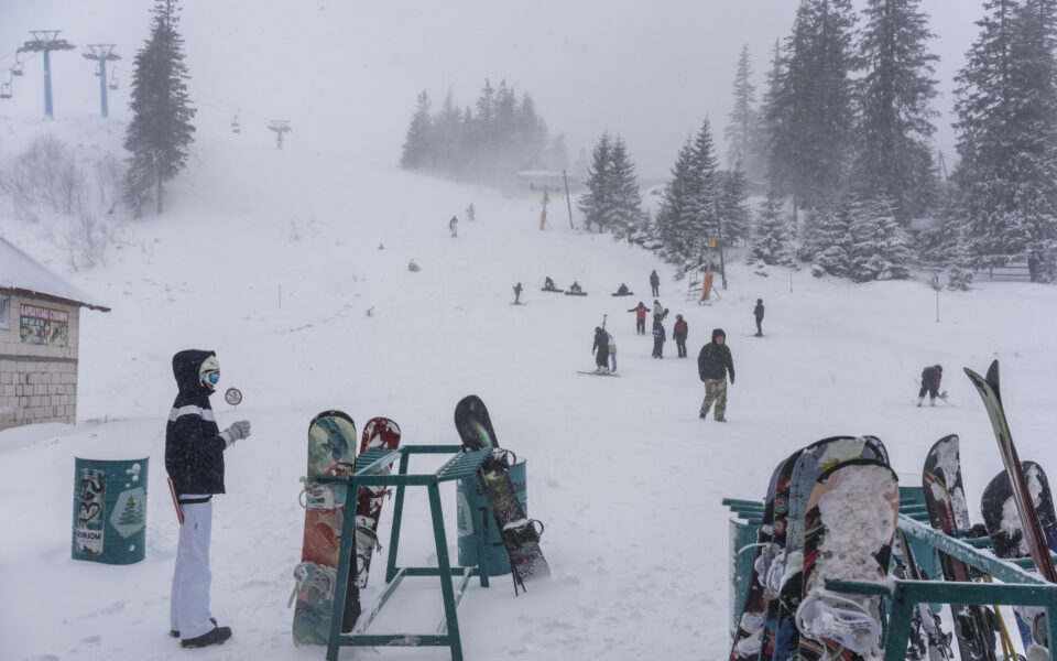 ‘Here, it’s like paradise’: Ukraine’s ski resorts offer a respite from the war