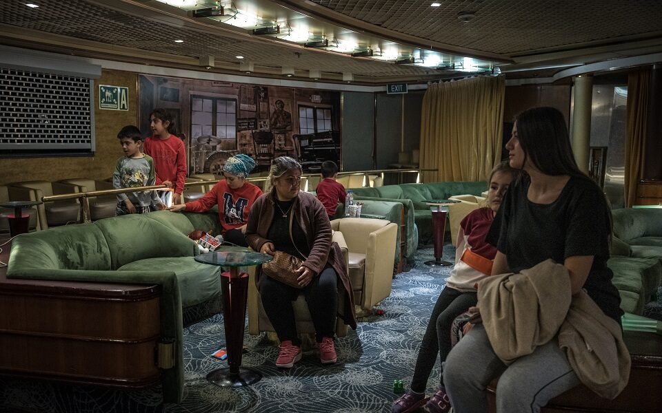 ‘A strange dream’: A cruise ship is a floating shelter for displaced Turks