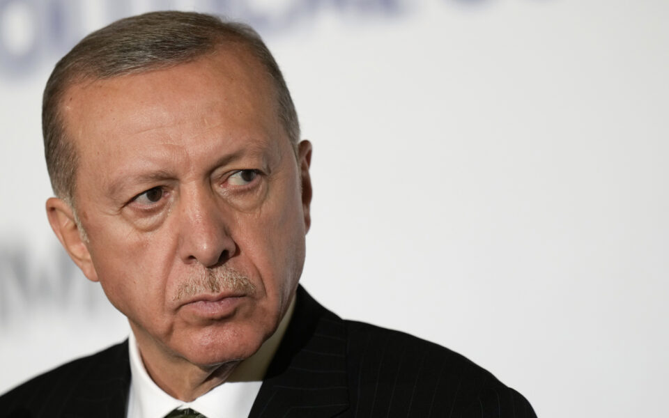 Erdogan cuts off TV interview citing stomach flu