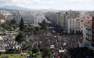 Tens of thousands march in Greece to protest train disaster