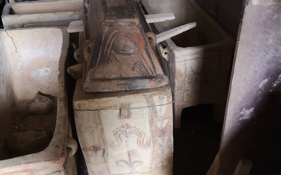 Coffins among seized artifacts hoard