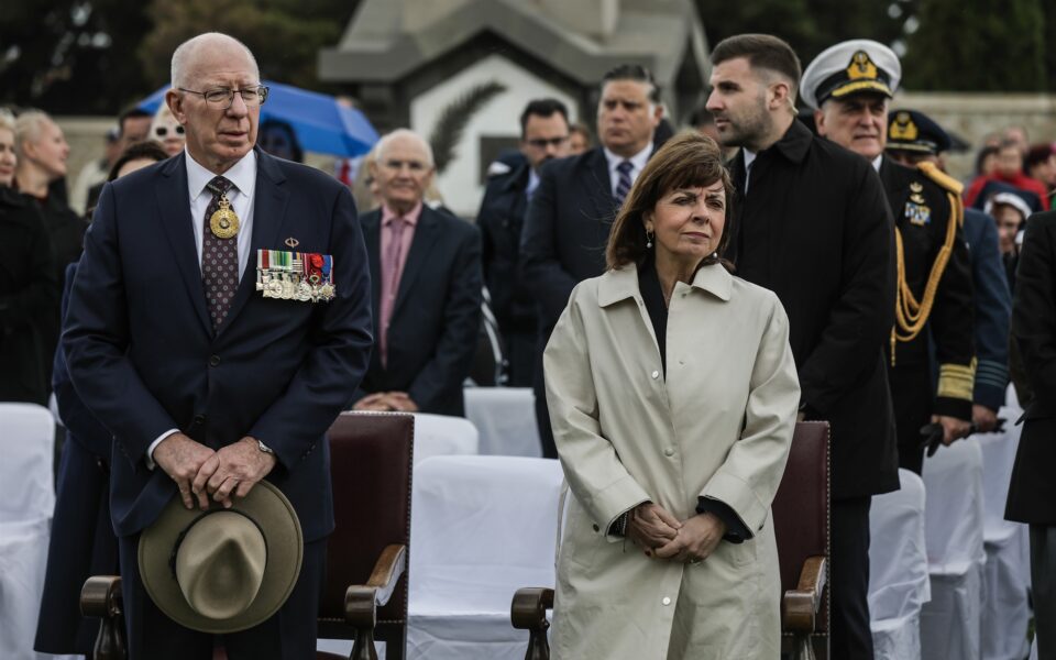 President Sakellaropoulou attends ANZAC memorial events on Limnos