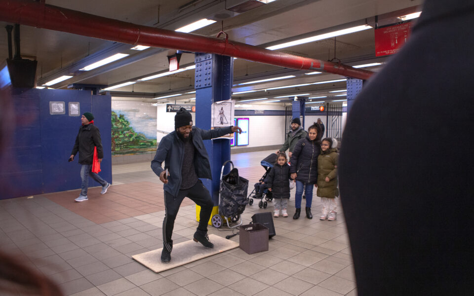 A surprising stage for dance: The subway platform