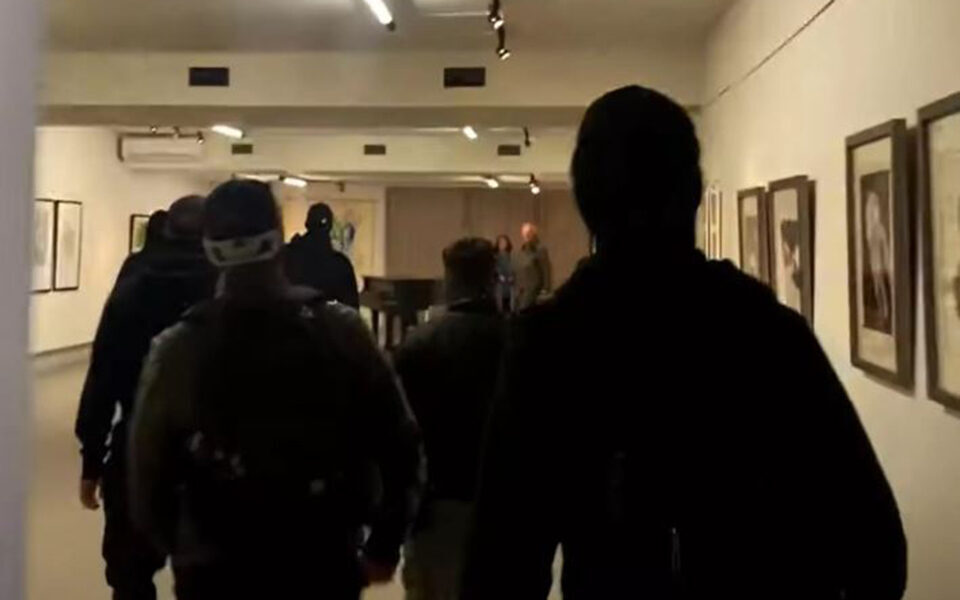 Five suspects in racist attack on art show identified
