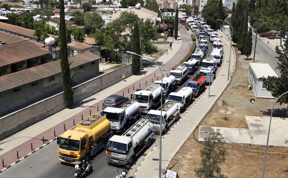 Protest over fuel from occupied Cyprus