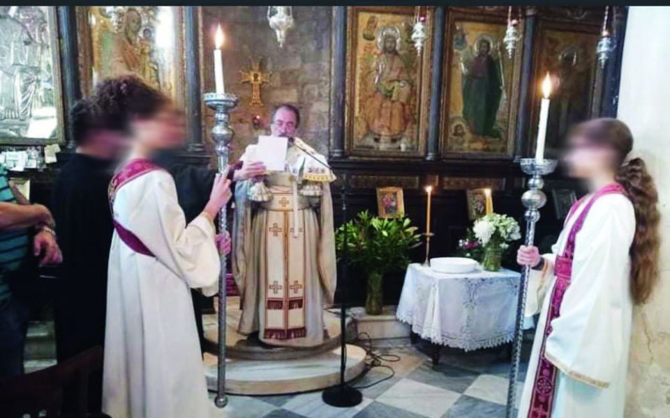 Fill-in altar girls spark controversy