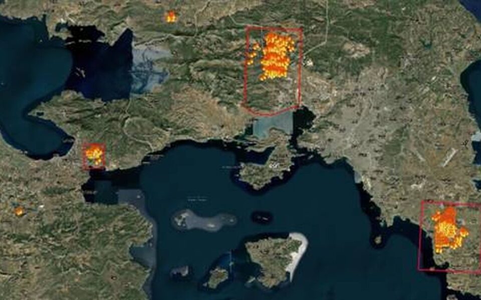 Copernicus system activated to map burned areas