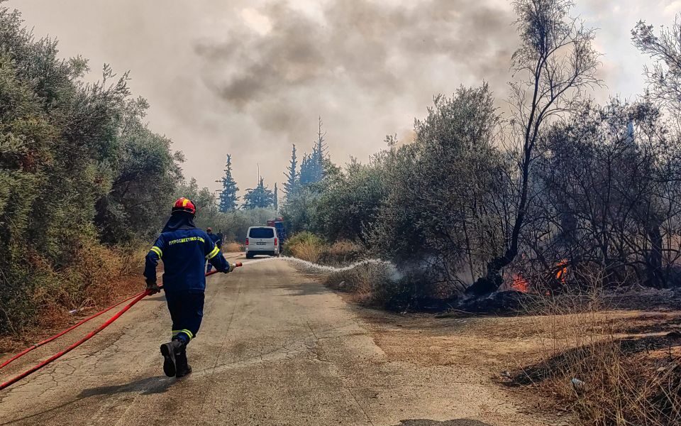 Firefighters battle 111 wildfires across the country