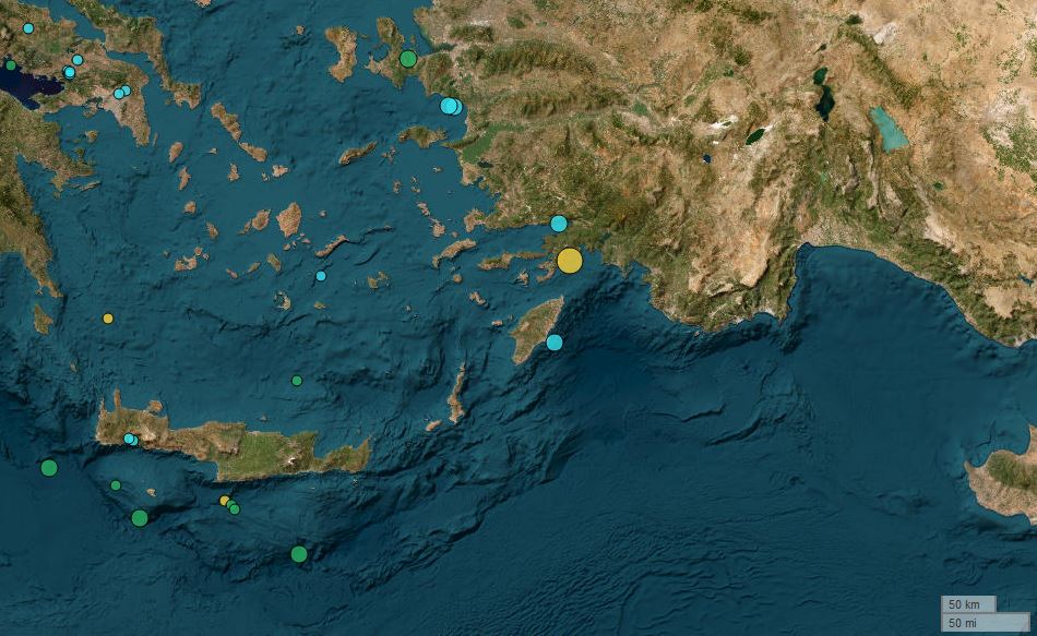 Earthquake hits near island of Rhodes