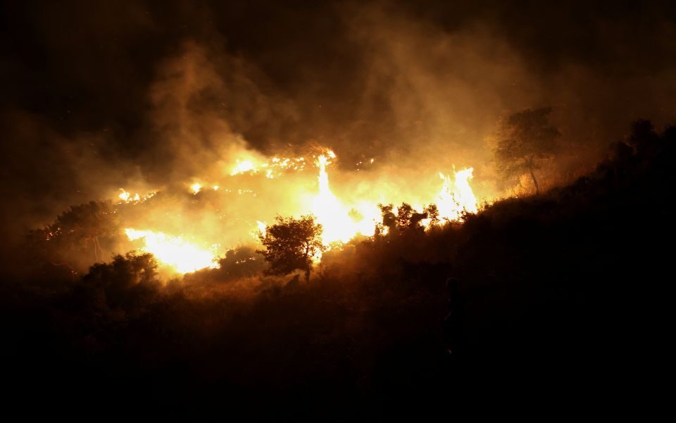 Albania fights wildfire, arrests arson suspect
