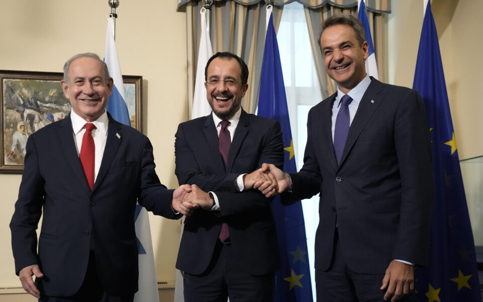 Cypriot, Greek, and Israeli leaders discuss infrastructure projects and cooperation in Nicosia meeting