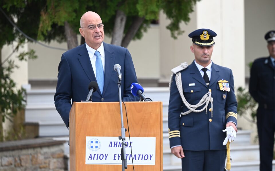 Dendias visits Agios Efstratios on liberation anniversary