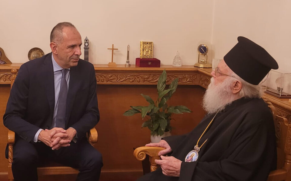 Gerapetritis commends Orthodox Archbishop’s work in Albania