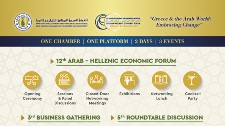 Arab-Hellenic Economic Forum to take place in Athens