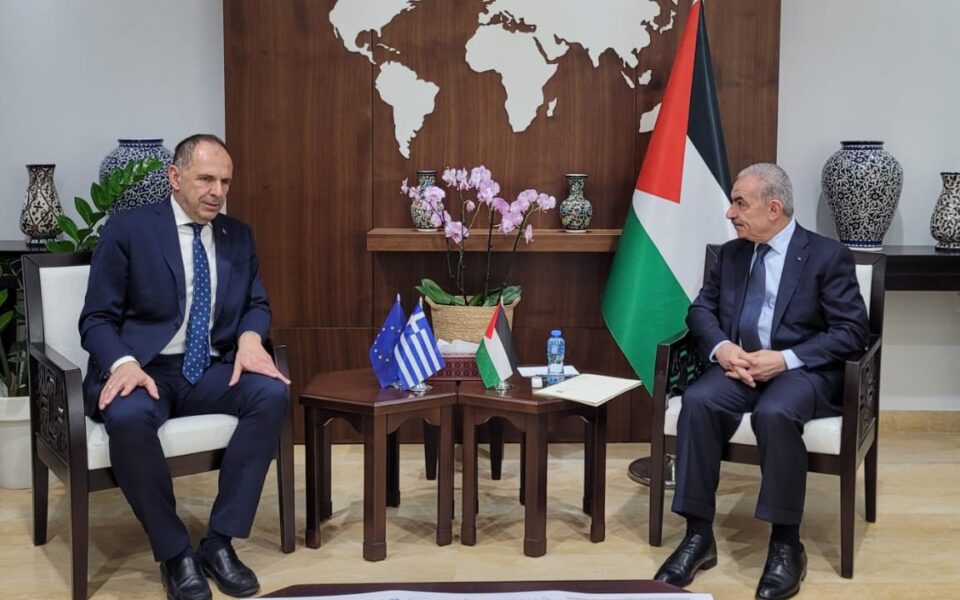 FM Gerapetritis concludes meetings with Palestinian officials in Ramallah
