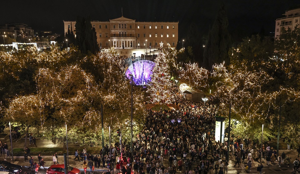 Athens gets into the holiday mood