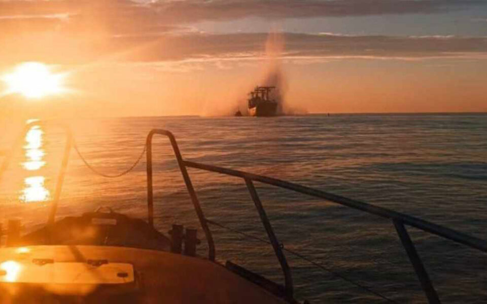 Mine or drone attack suspected in Black Sea ship explosion