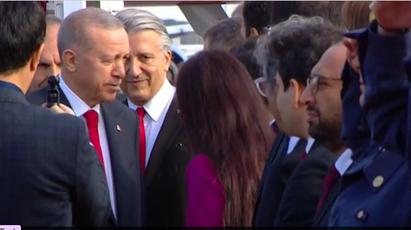 Erdogan lands in Athens for a one-day visit