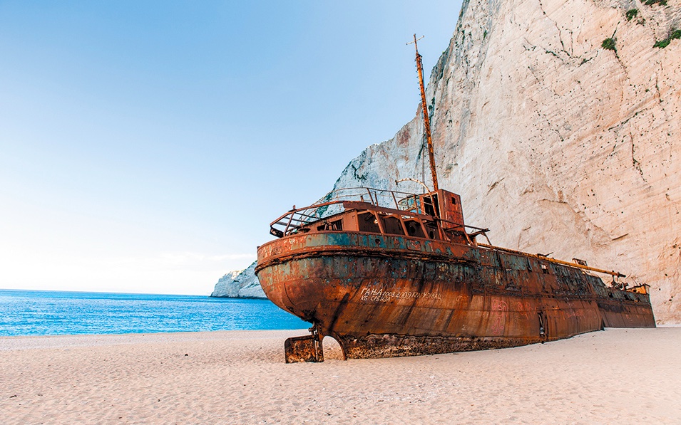 Iconic Zakynthos beach shipwreck ‘disappearing’