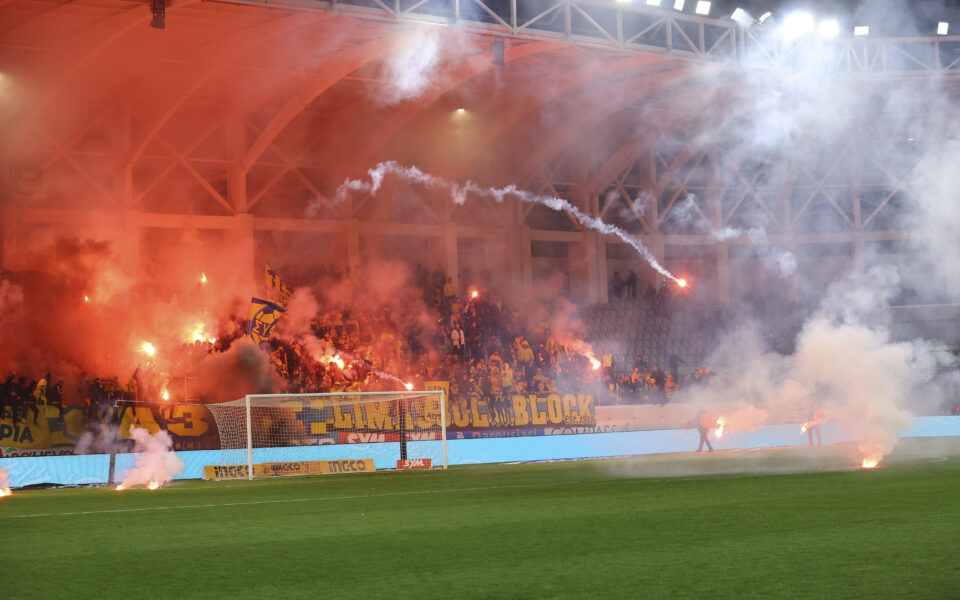 Cyprus Cup match called off after fans storm field and throw flares