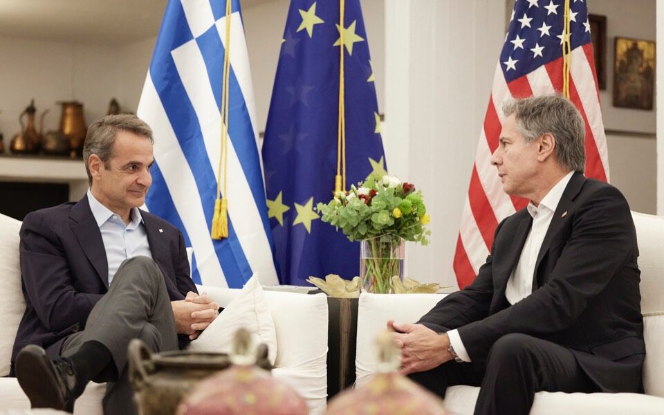 Mitsotakis, Blinken discuss developments in Gaza and the Red Sea