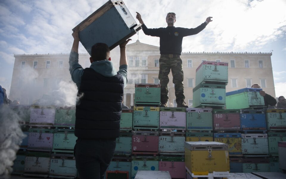 Beekeepers, students, health workers take to Athens streets