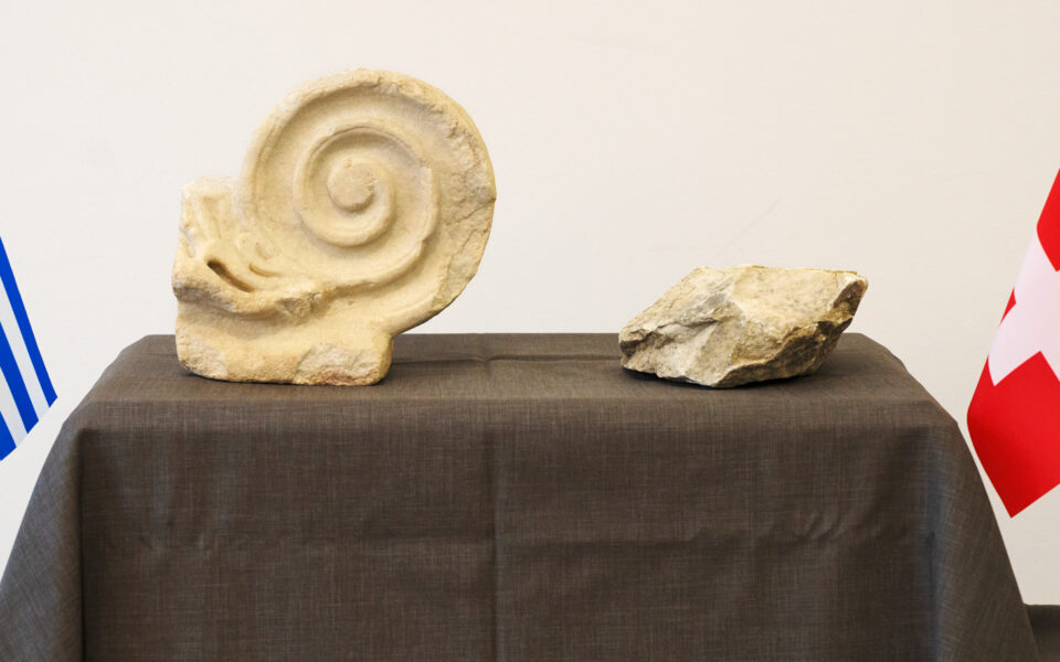 Ancient relics repatriated from Switzerland