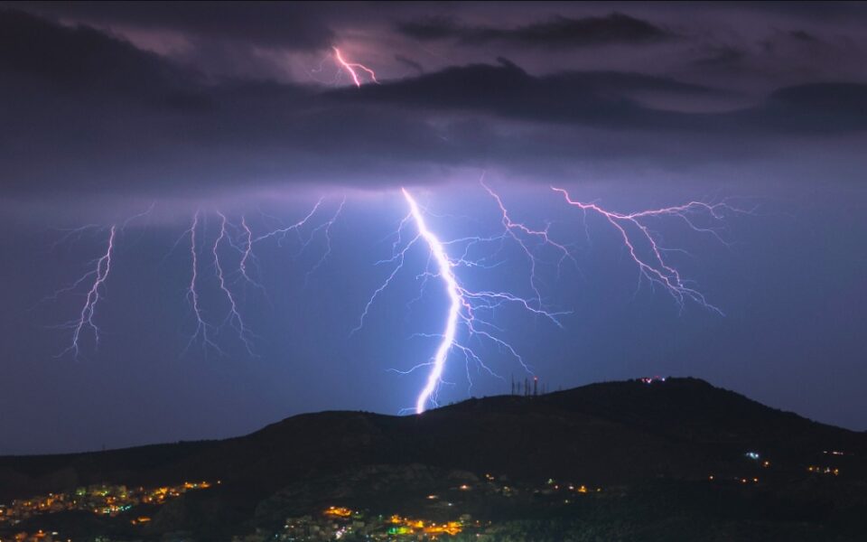 Thunderstorms forecast across Greece until Tuesday